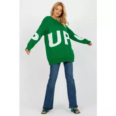 Sweter Damski Model LC-SW-8050.95P Green - Rue Paris