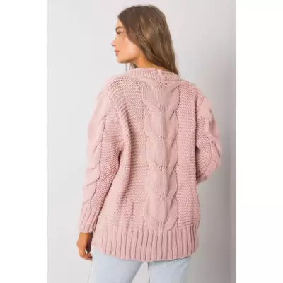 Sweter Damski Model LC-SW-A1.28X Light Pink - Rue Paris