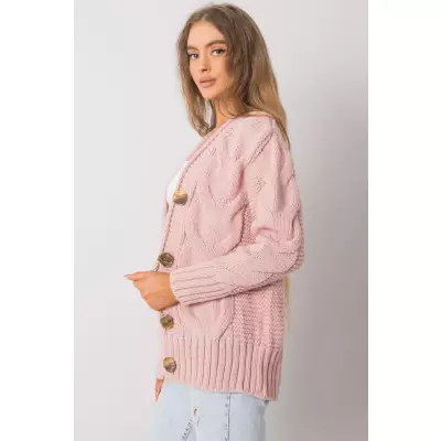 Sweter Damski Model LC-SW-A1.28X Light Pink - Rue Paris