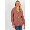 Sweter Damski Model LC-SW-A1.28X Dark Pink - Rue Paris