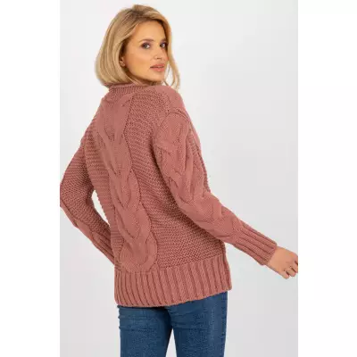 Sweter Damski Model LC-SW-A1.28X Dark Pink - Rue Paris