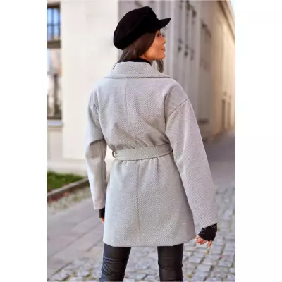 Płaszcz Damski Model CZB PLA0027 Grey - Roco Fashion