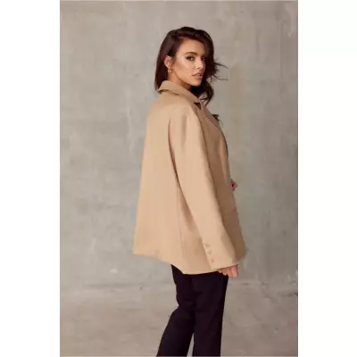 Marynarka Model BEZ ZAK0008 Beige - Roco Fashion