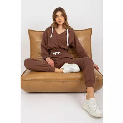 Spodnie Komplet Model EM-KMPL-747.06P Brown - Ex Moda