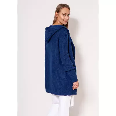 Sweter Kardigan Model PA018 Cobalt - MKM