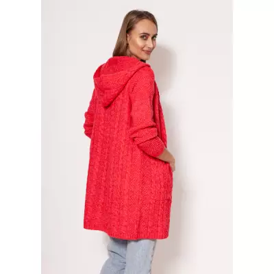 Sweter Kardigan Model PA019 Coral - MKM