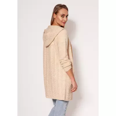 Sweter Kardigan Model PA019 Beige - MKM