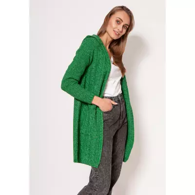 Sweter Kardigan Model PA019 Green - MKM