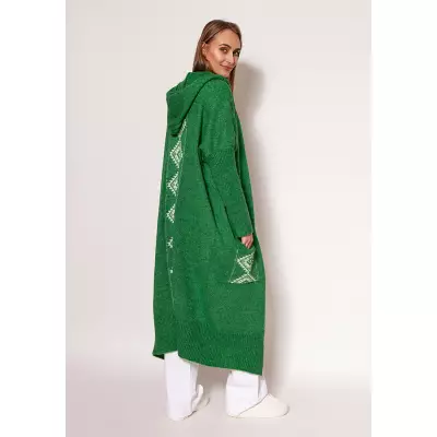 Sweter Kardigan Model PA020 Green - MKM