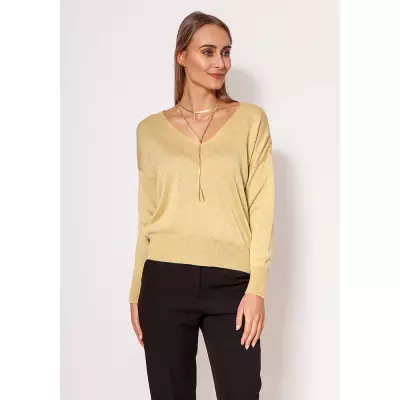 Sweter Damski Model SWE296 Gold - MKM