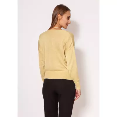 Sweter Damski Model SWE296 Gold - MKM