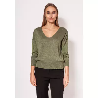 Sweter Damski Model SWE296 Green - MKM