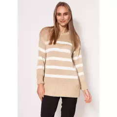 Sweter Damski Model SWE297 Beige/Ecru - MKM