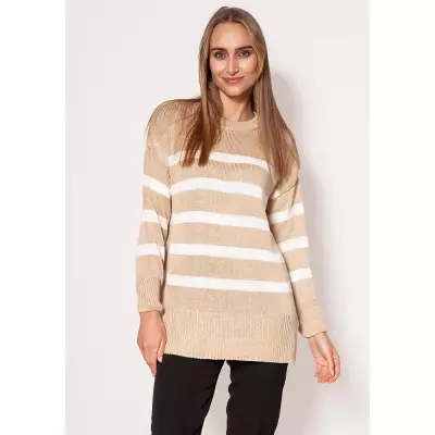 Sweter Damski Model SWE297 Beige/Ecru - MKM