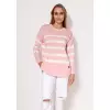 Sweter Damski Model SWE297 Pink/Ecru - MKM