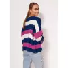 Sweter Damski Model SWE299 Cobalt/Pink/Ecru - MKM