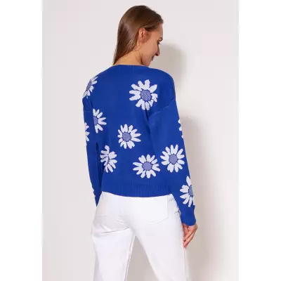 Sweter Damski Model SWE302 Cobalt - MKM