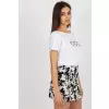 T-shirt Damski Model RV-TS-5650.07P White/Black - Rue Paris