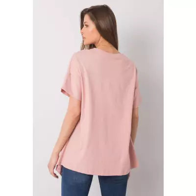 T-shirt Damski Model 157-TS-4380.90 Light Pink - Rue Paris