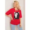 T-shirt Damski Model 157-TS-3534.53 Red - Rue Paris