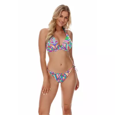 Kostium dwuczęściowy Biustonosz kąpielowy Model Bralet Midoro Multicolor - Lupo Line