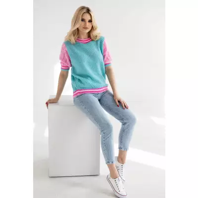 Sweter Damski Model 30093 Dark Mint - PeeKaBoo