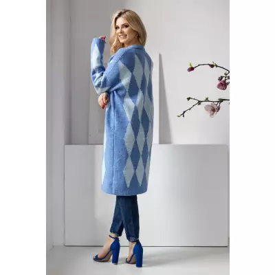 Sweter Kardigan Model 30092 Blue - PeeKaBoo