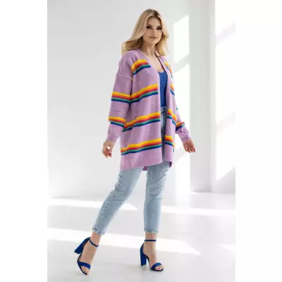 Sweter Kardigan Model 30090 Lila - PeeKaBoo