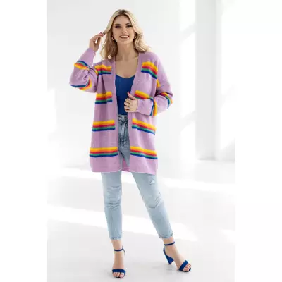 Sweter Kardigan Model 30090 Lila - PeeKaBoo