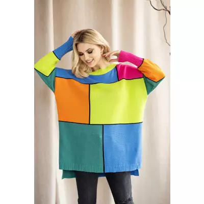 Sweter Damski Model 30089 Limonka - PeeKaBoo