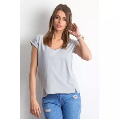 T-shirt Damski Model RV-TS-4839.36P Light Grey - BFG