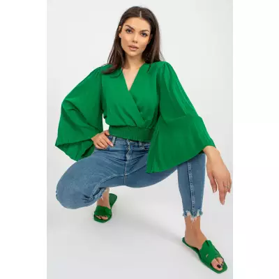 Bluzka Model DHJ-BZ-16503.30X Green - Italy Moda