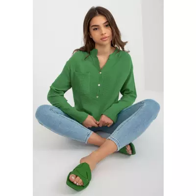 Bluzka Model TW-KS-BI-1144.07 Green - Och Bella