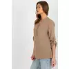 Bluzka Model WN-KS-VE51.11X Dark Beige - Rue Paris