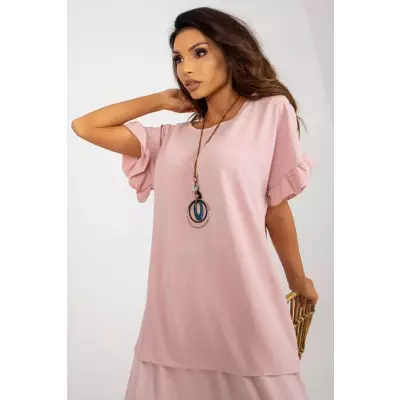 Bluzka Model DHJ-BZ-8336.04 Light Pink - Italy Moda