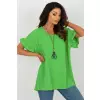 Bluzka Model DHJ-BZ-8336.04 Light Green - Italy Moda