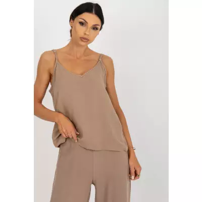 Koszulka Top Model TW-TP-BE-A290.33P Dark Beige - Och Bella