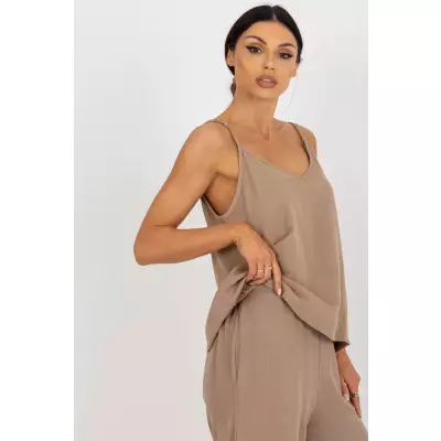 Koszulka Top Model TW-TP-BE-A290.33P Dark Beige - Och Bella