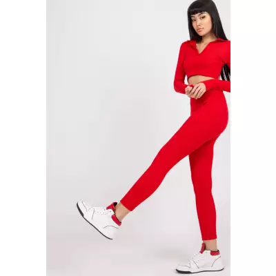 Legginsy Model RV-LG-7533.08 Red - Rue Paris