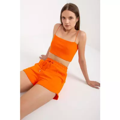 Szorty Damskie Model RV-SN-7994.15 Orange - Rue Paris