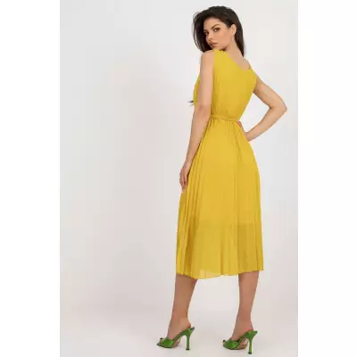 Sukienka Model DHJ-SK-13168.21X Dark Yellow - Italy Moda