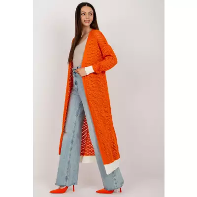 Sweter Kardigan Model BA-SW-8039.39P Orange - Badu