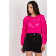 Sweter Damski Model BA-SW-9008.35P Fluo Pink - Badu