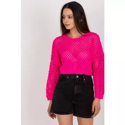 Sweter Damski Model BA-SW-9008.35P Fluo Pink - Badu