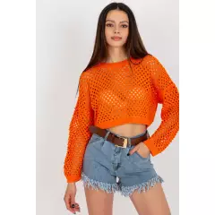 Sweter Damski Model BA-SW-9008.35P Orange - Badu