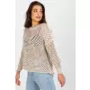 Sweter Damski Model BA-SW-9006.38P Light Beige - Badu