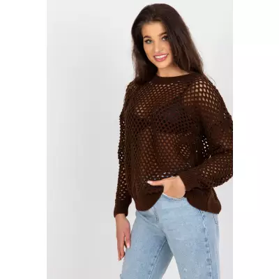 Sweter Damski Model BA-SW-9006.38P Brown - Badu