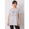 T-shirt Damski Model FA-TS-6892.88 Grey - Fancy