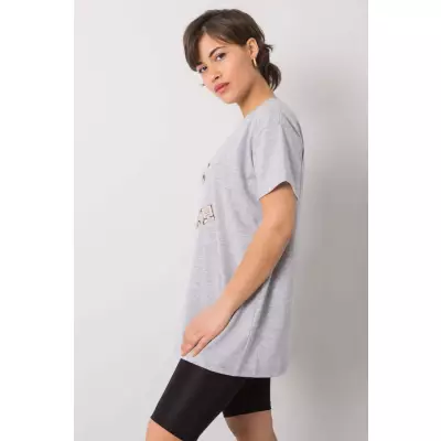 T-shirt Damski Model FA-TS-6892.88 Grey - Fancy