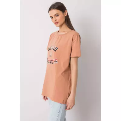 T-shirt Damski Model FA-TS-6892.88 Camel - Fancy